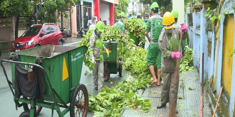Vệ sinh môi trường phục vụ Quốc khánh