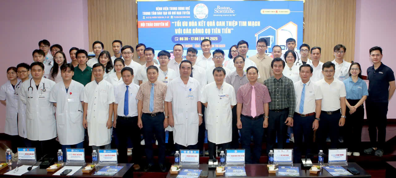 Bệnh viện Trung ương Huế đào tạo chuyên sâu về can thiệp tim mạch với công nghệ tiên tiến