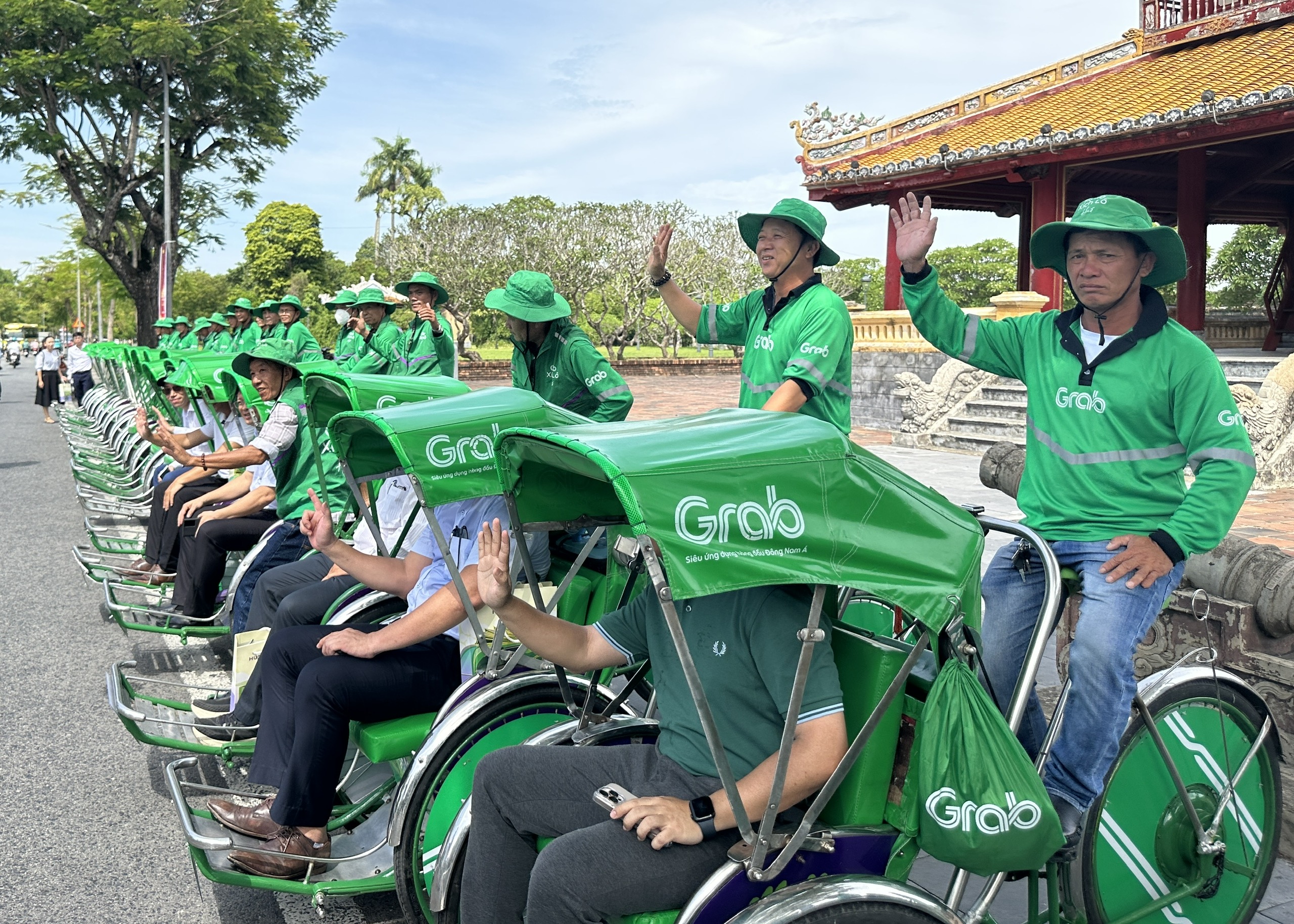 Grab xích lô Huế tạo dấu ấn với du khách