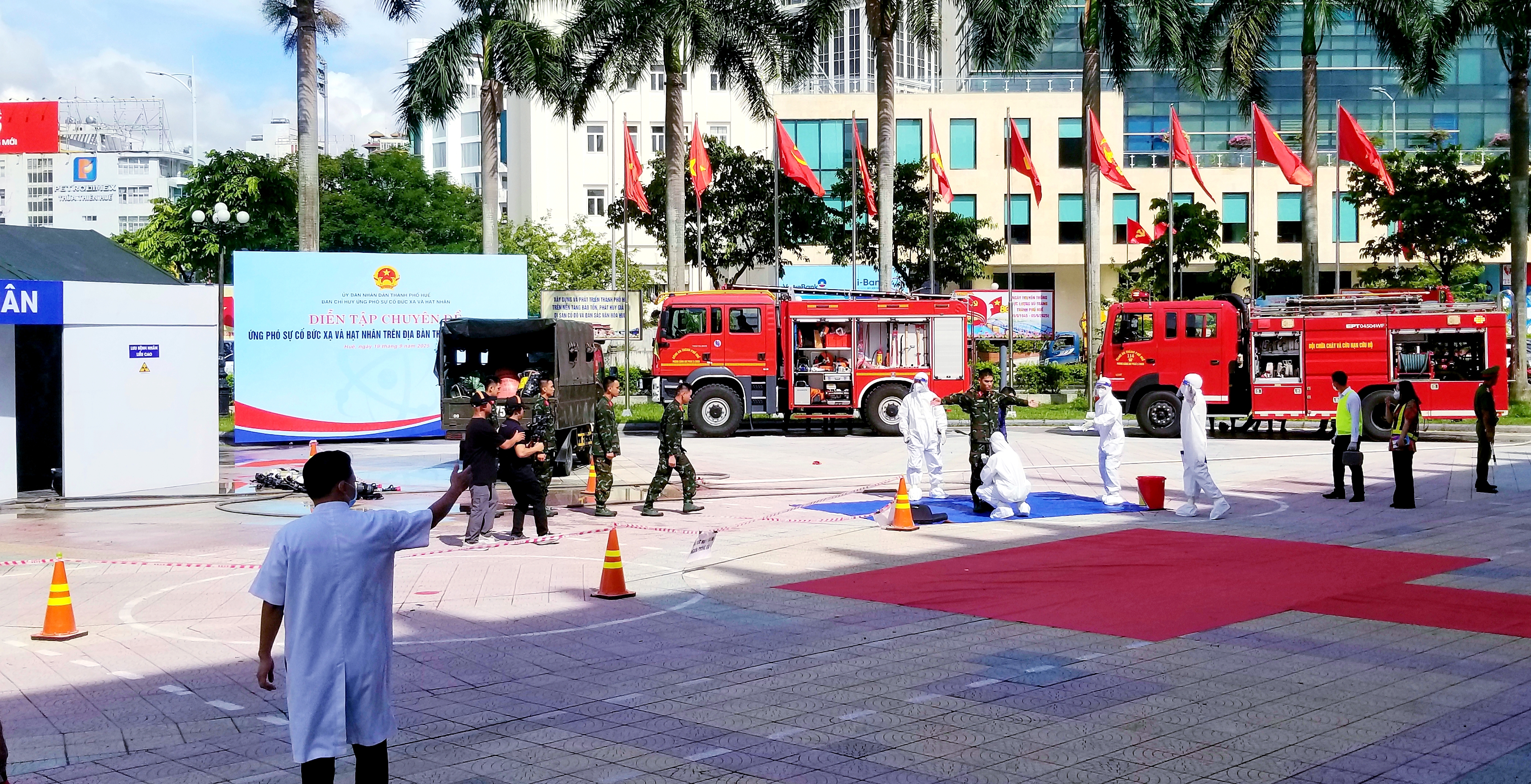 Diễn tập ứng phó sự cố bức xạ và hạt nhân trên địa bàn thành phố Huế