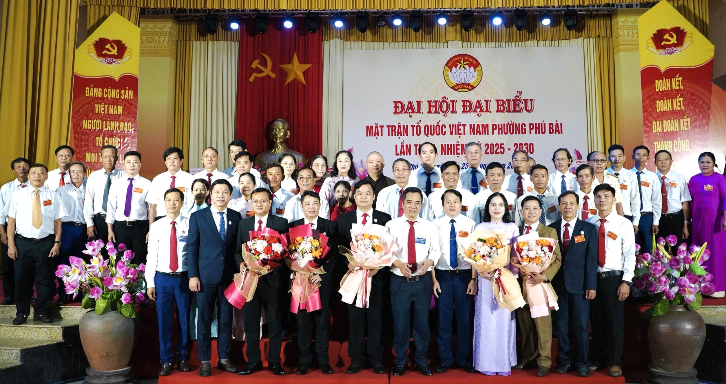 Ông Phạm Xuân Tám giữ chức Chủ tịch UBMTTQ Việt Nam phường Phú Bài, nhiệm kỳ 2025-2030