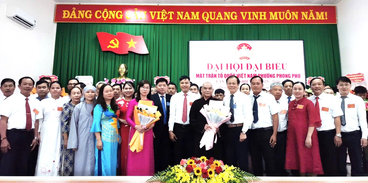 Bà Lê Thị Hoa Đào được tín nhiệm giữ chức Chủ tịch Ủy ban Mặt trận Tổ quốc Việt Nam phường Phong Phú