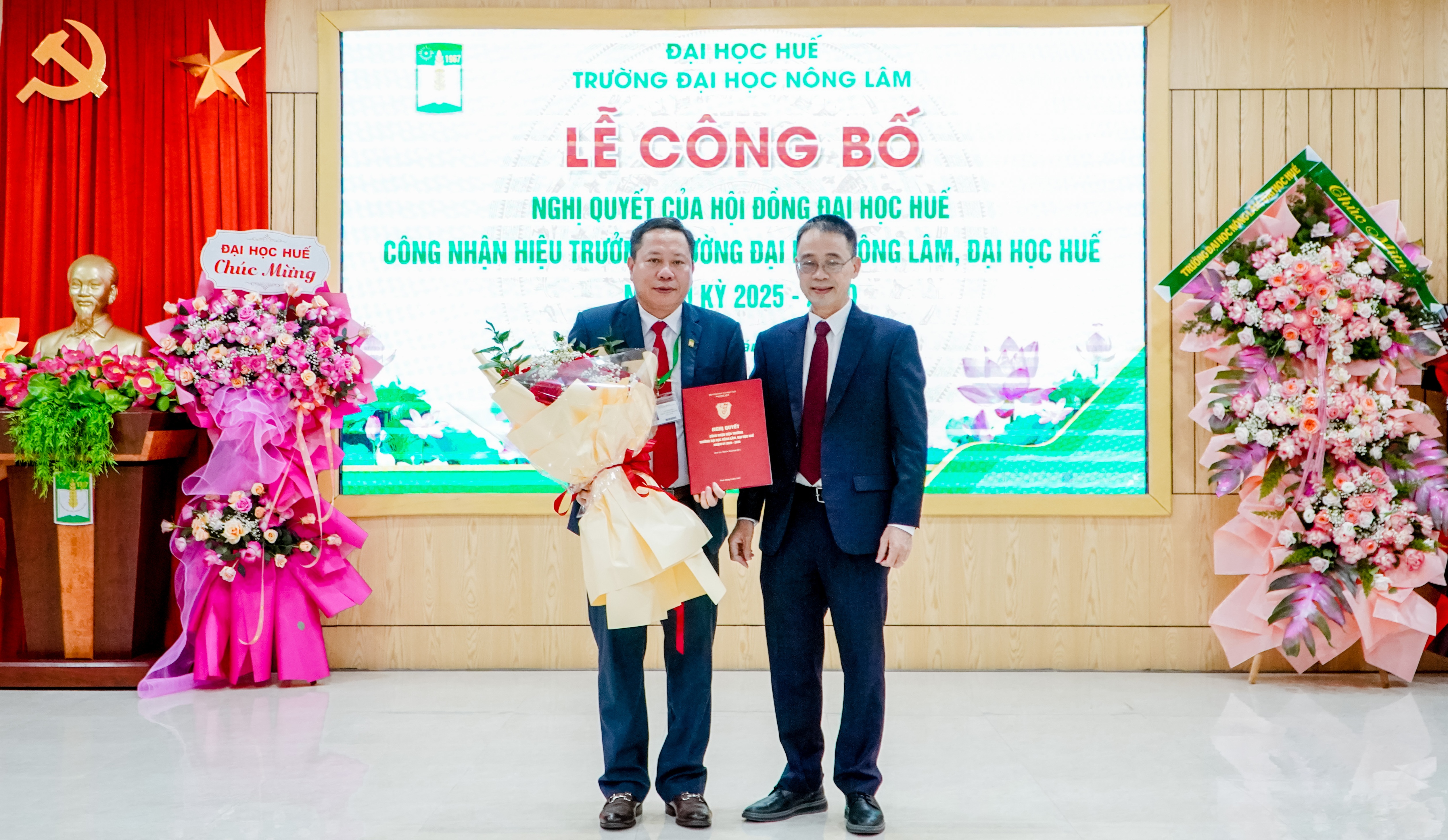 PGS TS Trần Thanh Đức giữ chức vụ Hiệu trưởng Trường Đại học Nông Lâm, Đại học Huế, nhiệm kỳ 2025 - 2030