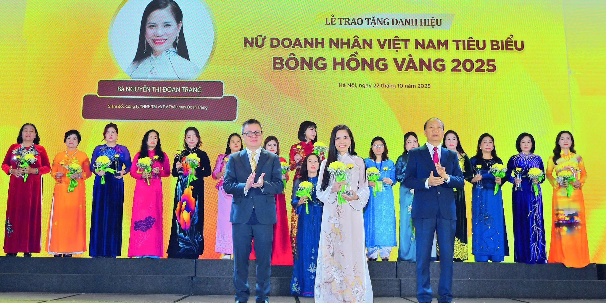 Ba nữ doanh nhân Huế đạt danh hiệu “Bông hồng Vàng” năm 2025