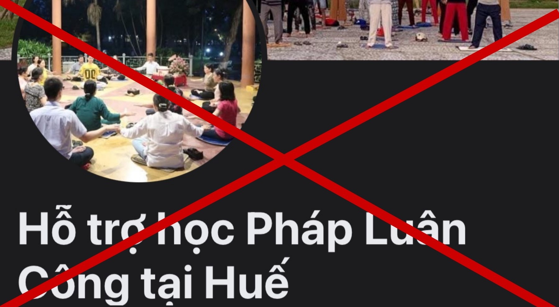 Cảnh báo hoạt động Pháp Luân Công tại các địa điểm công cộng
