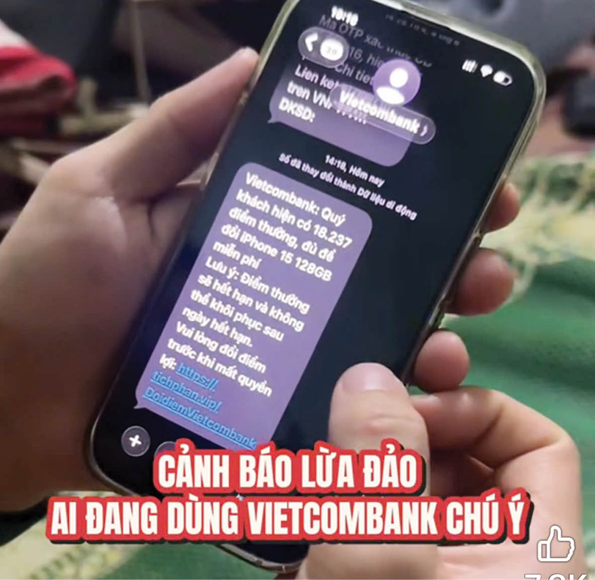 Thủ đoạn mạo danh ngân hàng, mất tiền trong chớp mắt