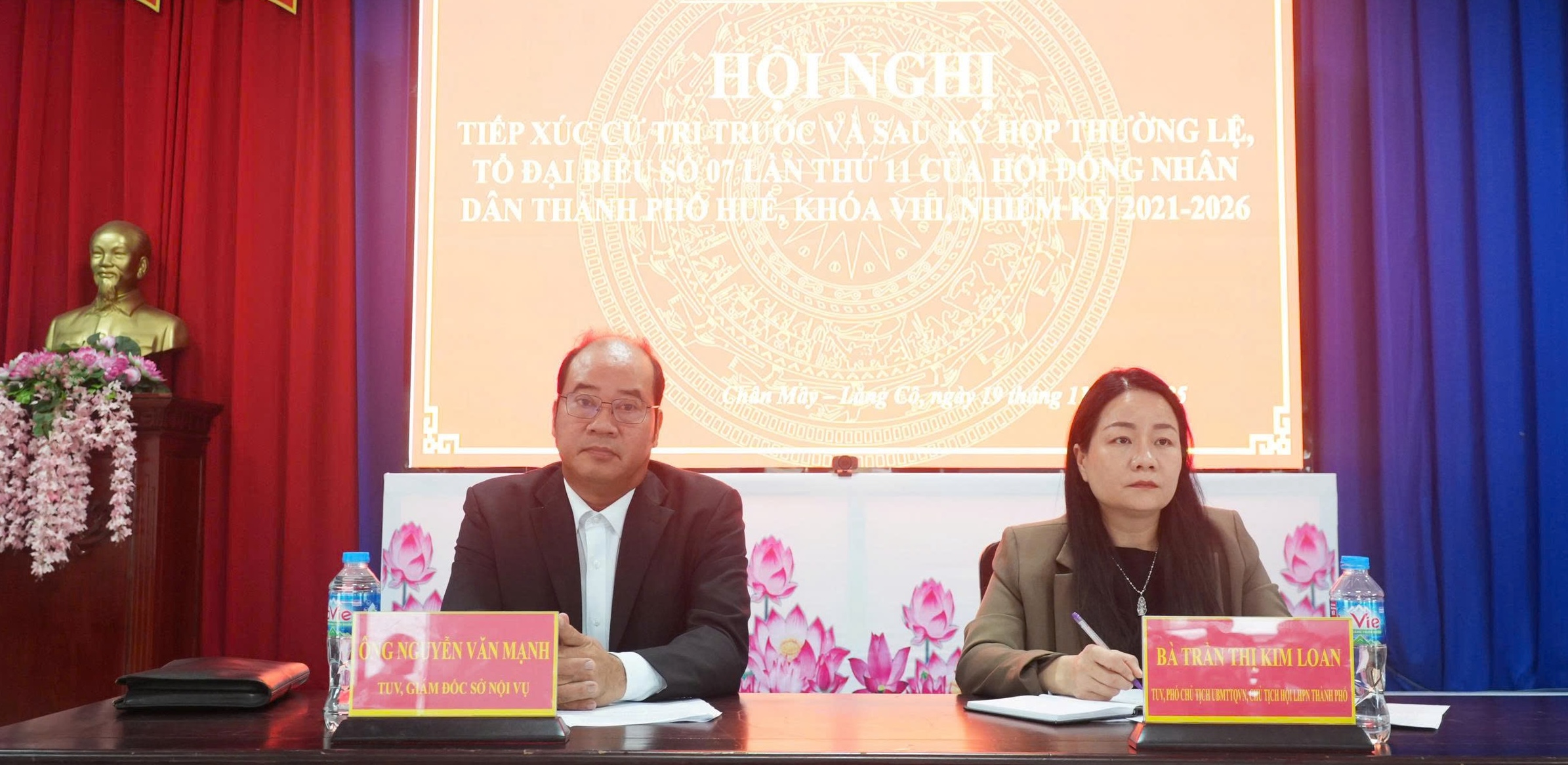 Tiếp xúc cử tri ở phường Hương Trà, xã Chân Mây - Lăng Cô