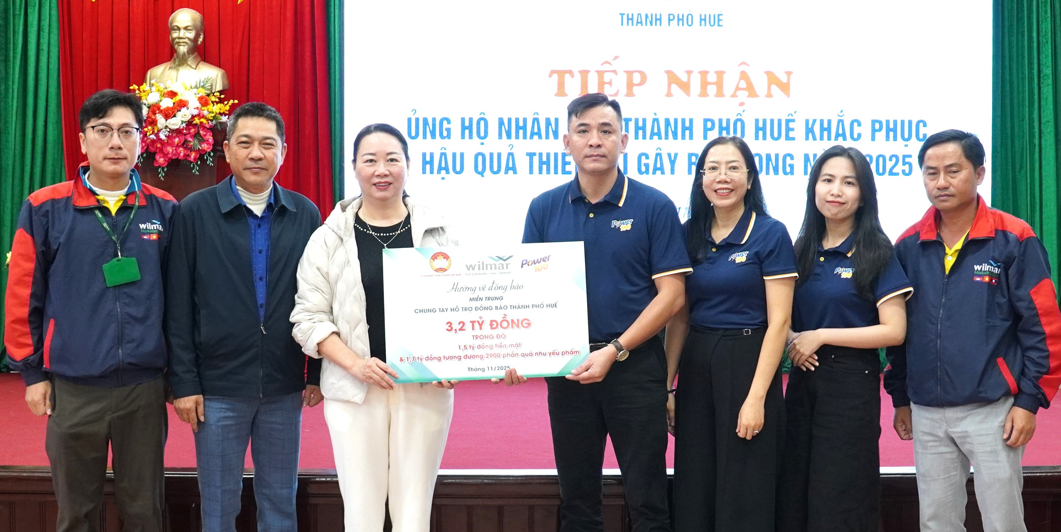 Tập đoàn Wilmar CLV Việt Nam ủng hộ 3,2 tỷ đồng khắc phục hậu quả thiên tai