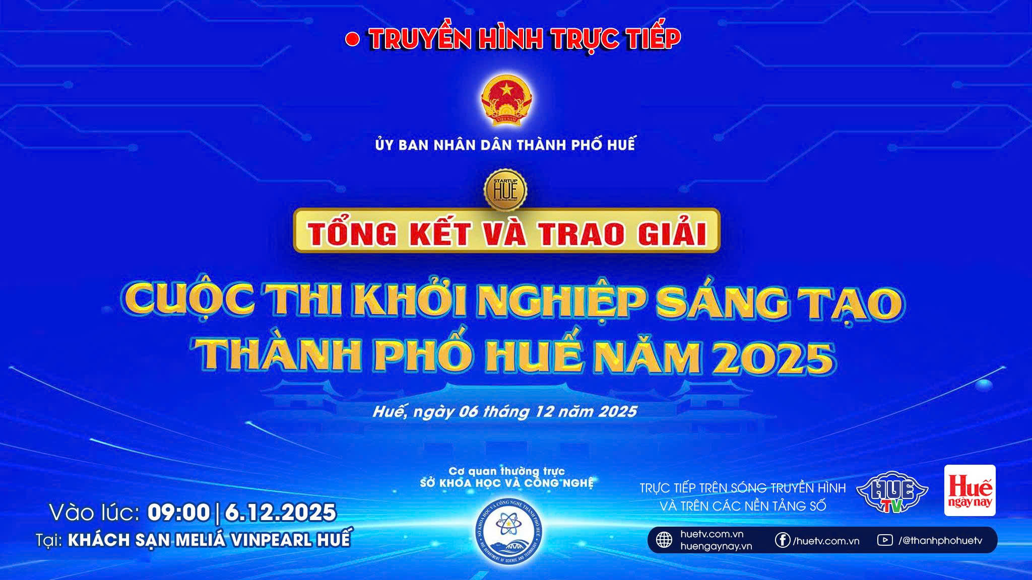 Lễ tổng kết và trao giải cuộc thi Khởi nghiệp sáng tạo thành phố Huế năm 2025