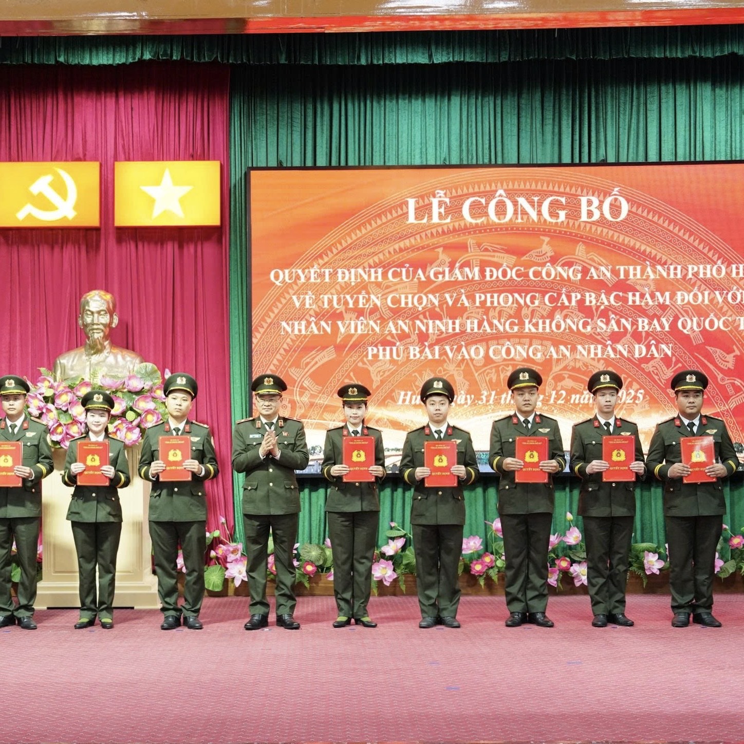 58 nhân viên an ninh hàng không được tuyển chọn vào Công an nhân dân