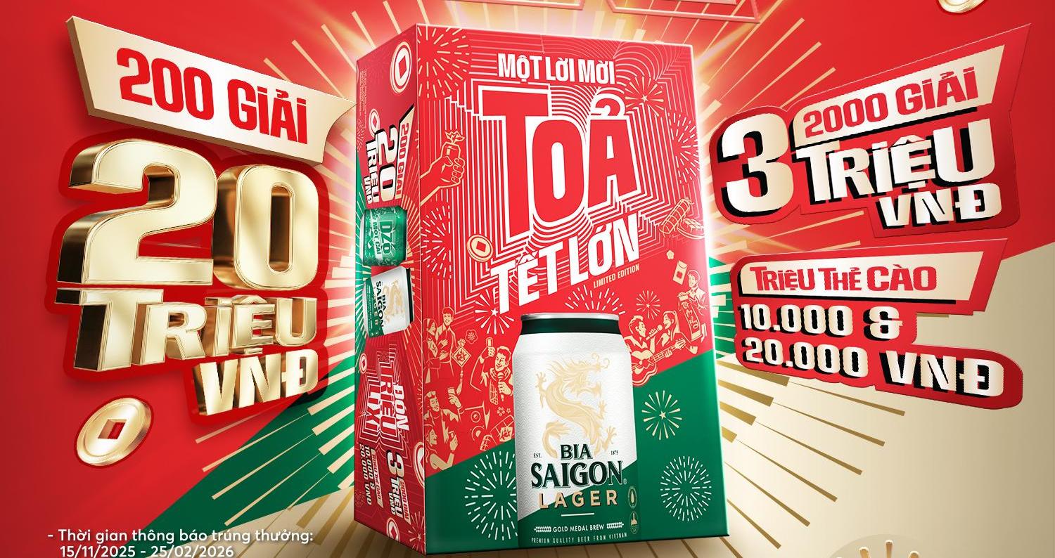 Bia Saigon gây bất ngờ khi tung hàng triệu lì xì cho người dùng Tỏa Tết lớn chính là đây