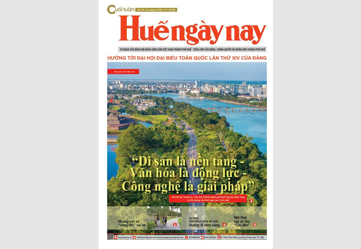 Mời đón đọc Huế ngày nay Cuối tuần số 54, ra ngày 8 1