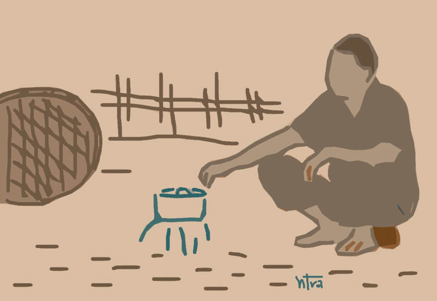 Bên bếp lửa hồng