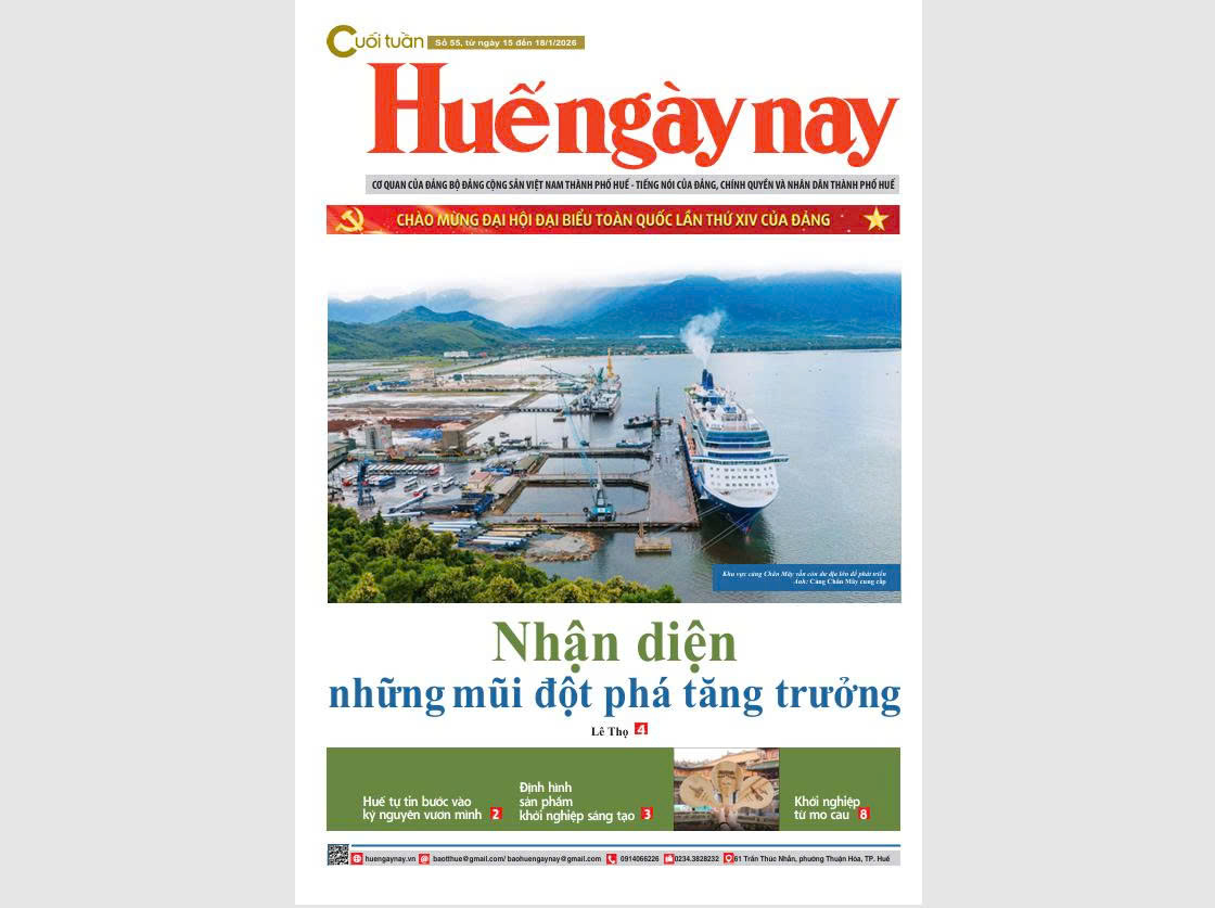 Mời đón đọc Huế ngày nay Cuối tuần số 55, ra ngày 15 1