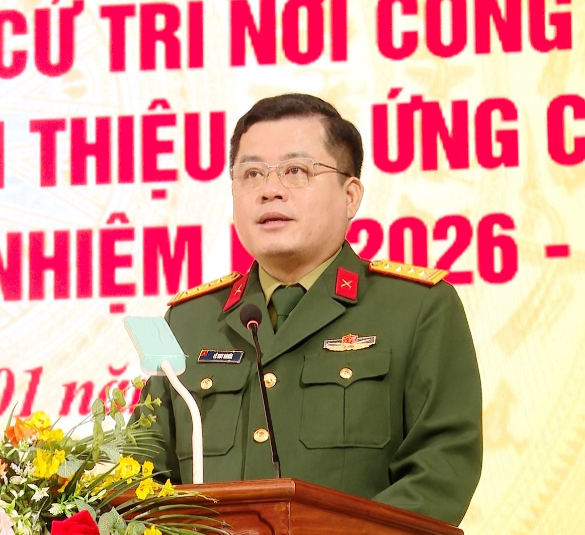 Bộ Chỉ huy Quân sự thành phố giới thiệu người ứng cử đại biểu HĐND thành phố