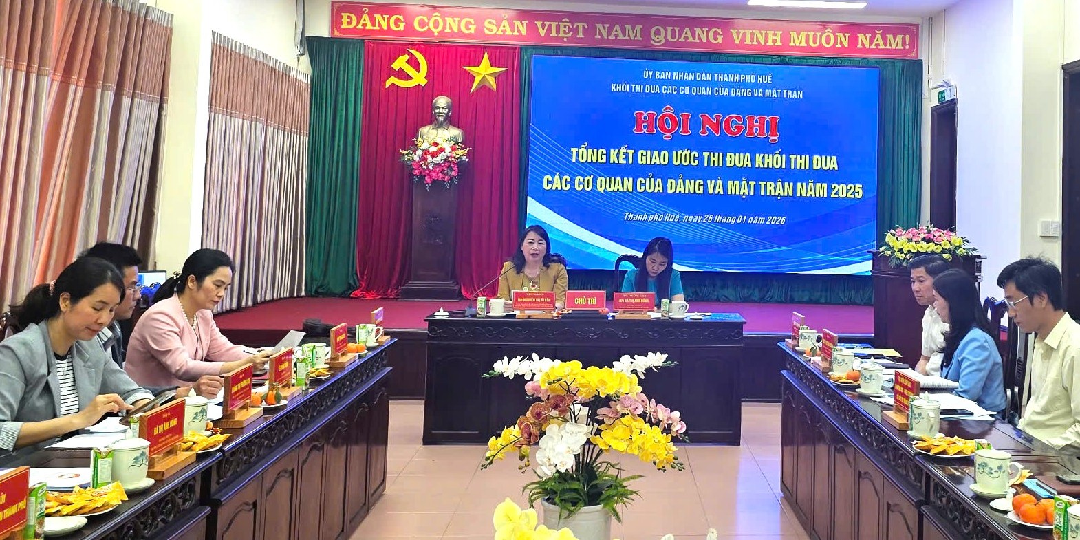 Trường Chính trị Nguyễn Chí Thanh dẫn đầu thi đua khối Đảng - Mặt trận Huế