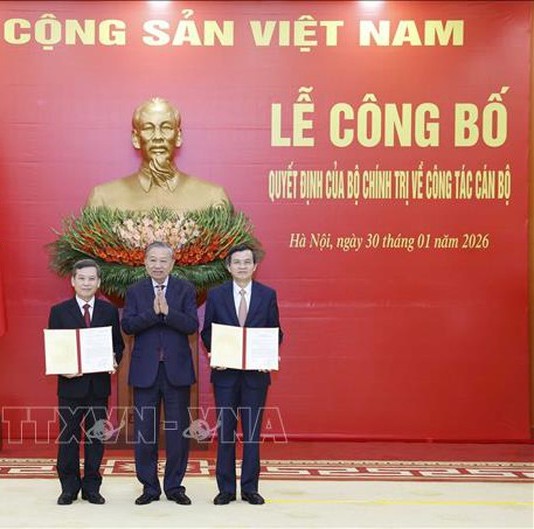 Bổ nhiệm Trưởng Ban Nội chính Trung ương và Giám đốc Học viện Chính trị quốc gia Hồ Chí Minh