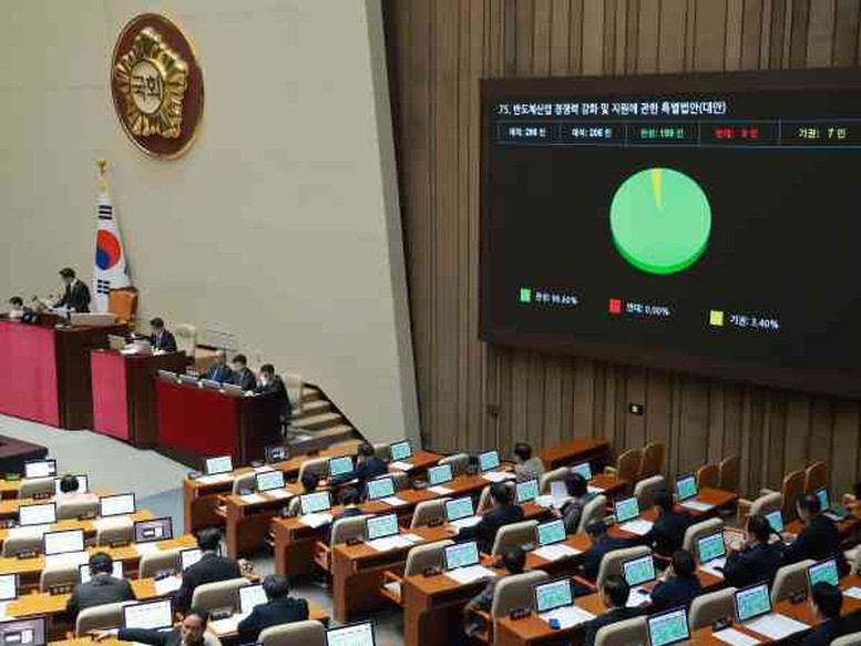 Quốc hội Hàn Quốc thông qua luật đặc biệt hỗ trợ ngành chip bán dẫn