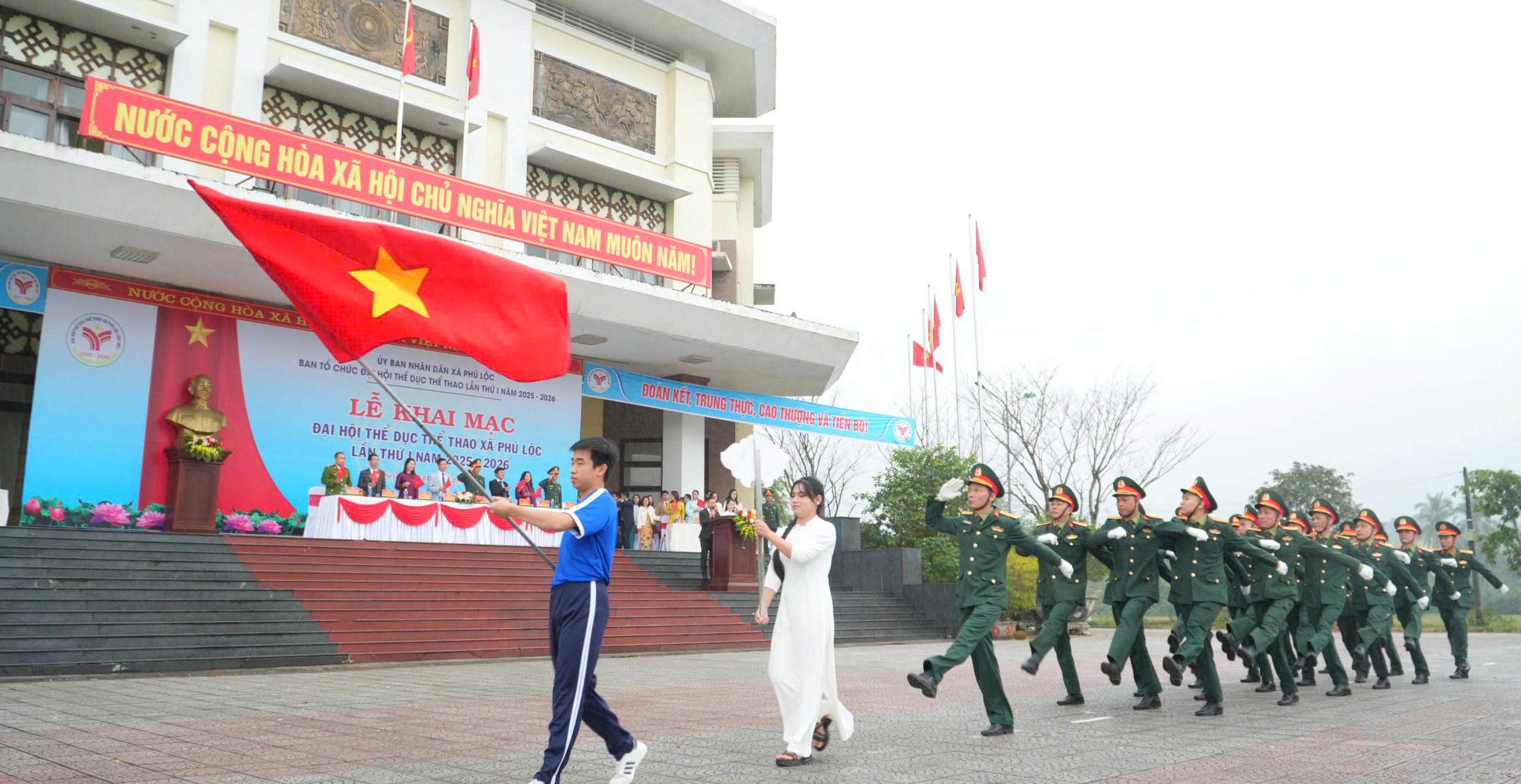 Khai mạc Đại hội Thể dục Thể thao xã Phú Lộc lần thứ I