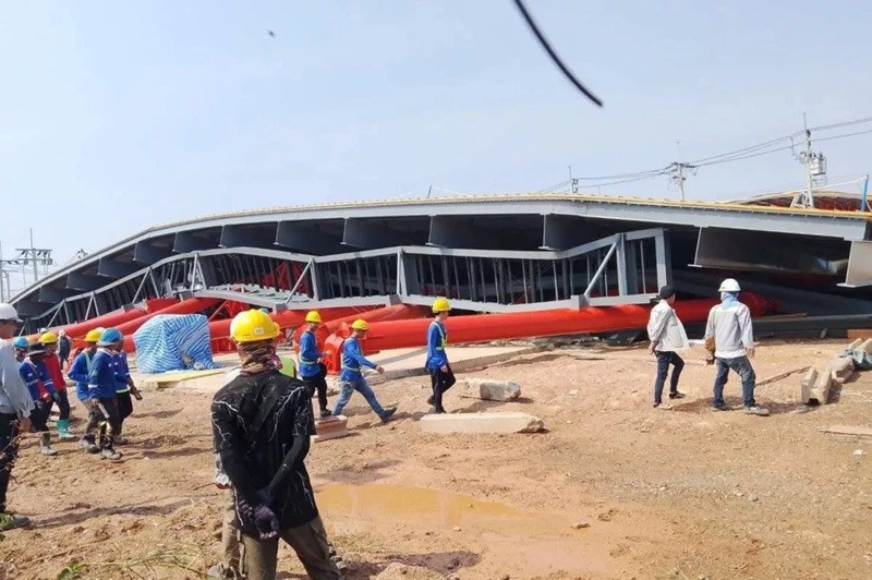 Sập công trình tại Thái Lan, nhiều người bị thương