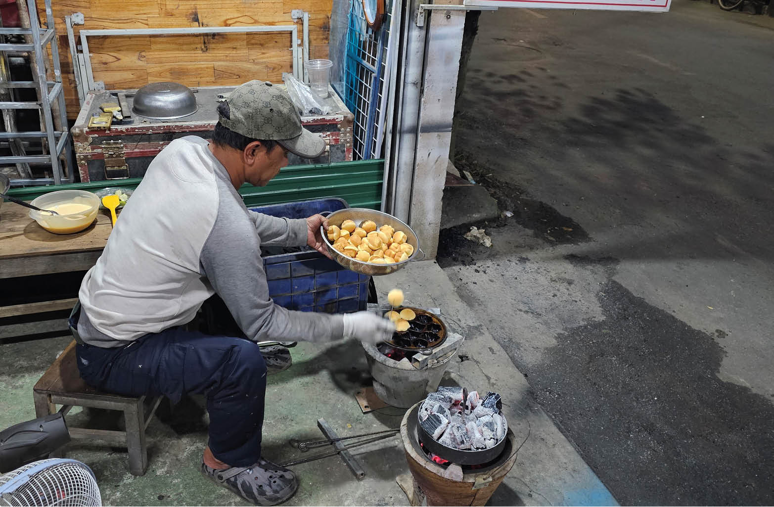 Lò bánh thuẫn trên phố