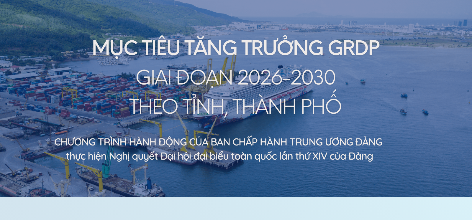 Mục tiêu tăng trưởng GRDP giai đoạn 2026-2030 theo tỉnh, thành phố