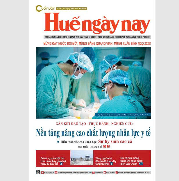 Mời đón đọc Huế ngày nay Cuối tuần số 61, ra ngày 26 2