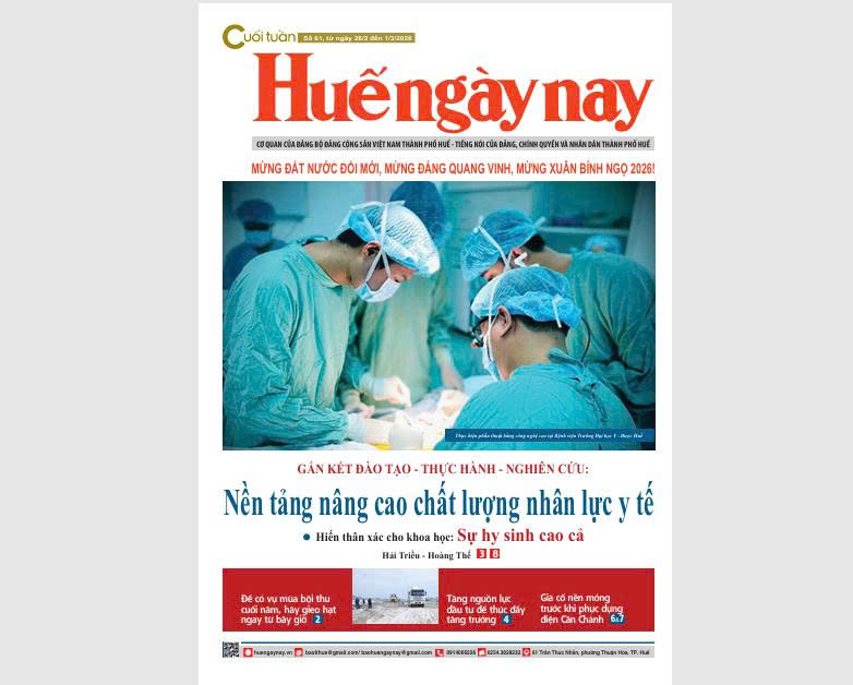 Mời đón đọc Huế ngày nay Cuối tuần số 61, ra ngày 26 2