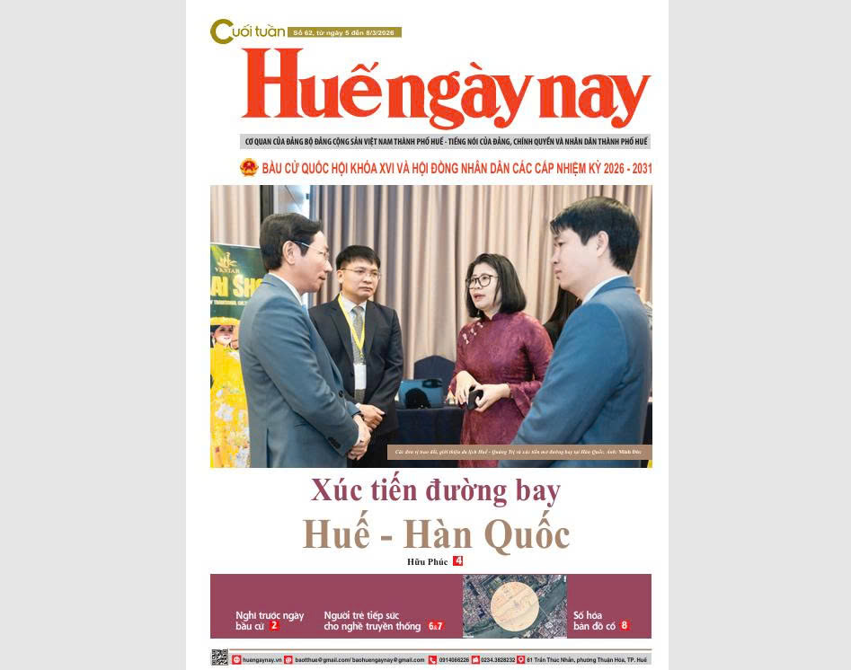 Mời đọc Huế ngày nay Cuối tuần số 62, ra ngày 5 3