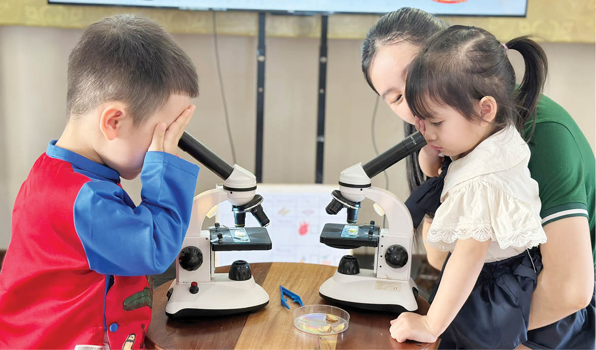 Trẻ mầm non trải nghiệm tích hợp kiến thức liên ngành