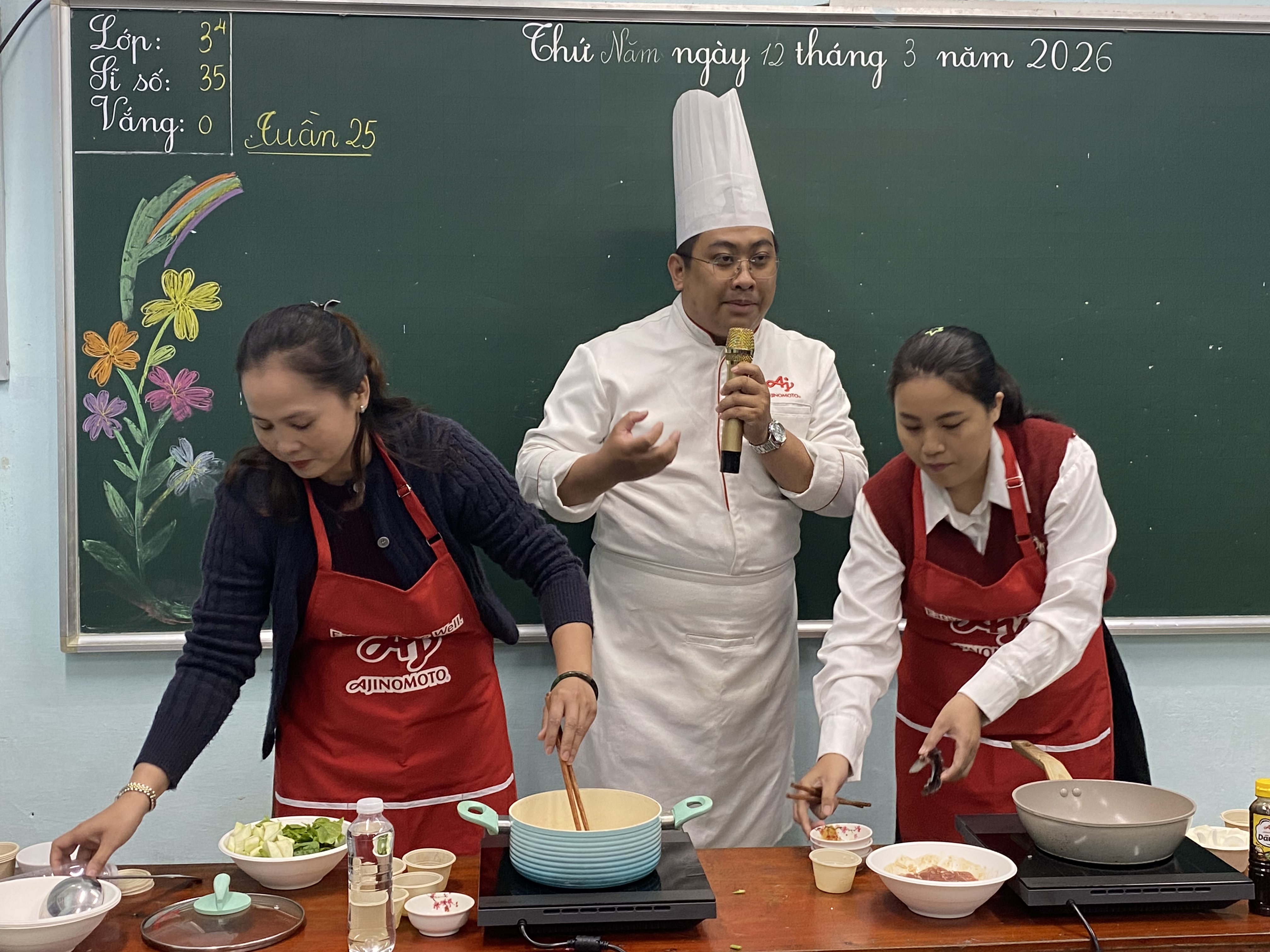 Triển khai thực đơn đa dạng rau củ cho học sinh tiểu học