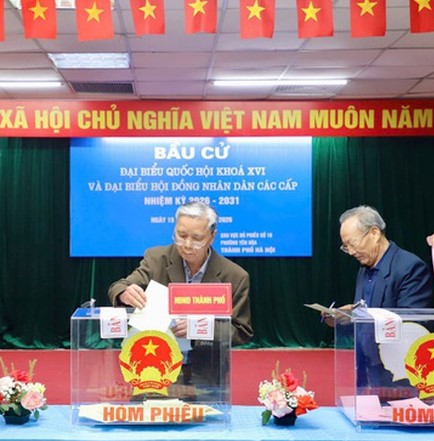 Tỉ lệ cử tri cả nước đi bầu cử đạt trên 99