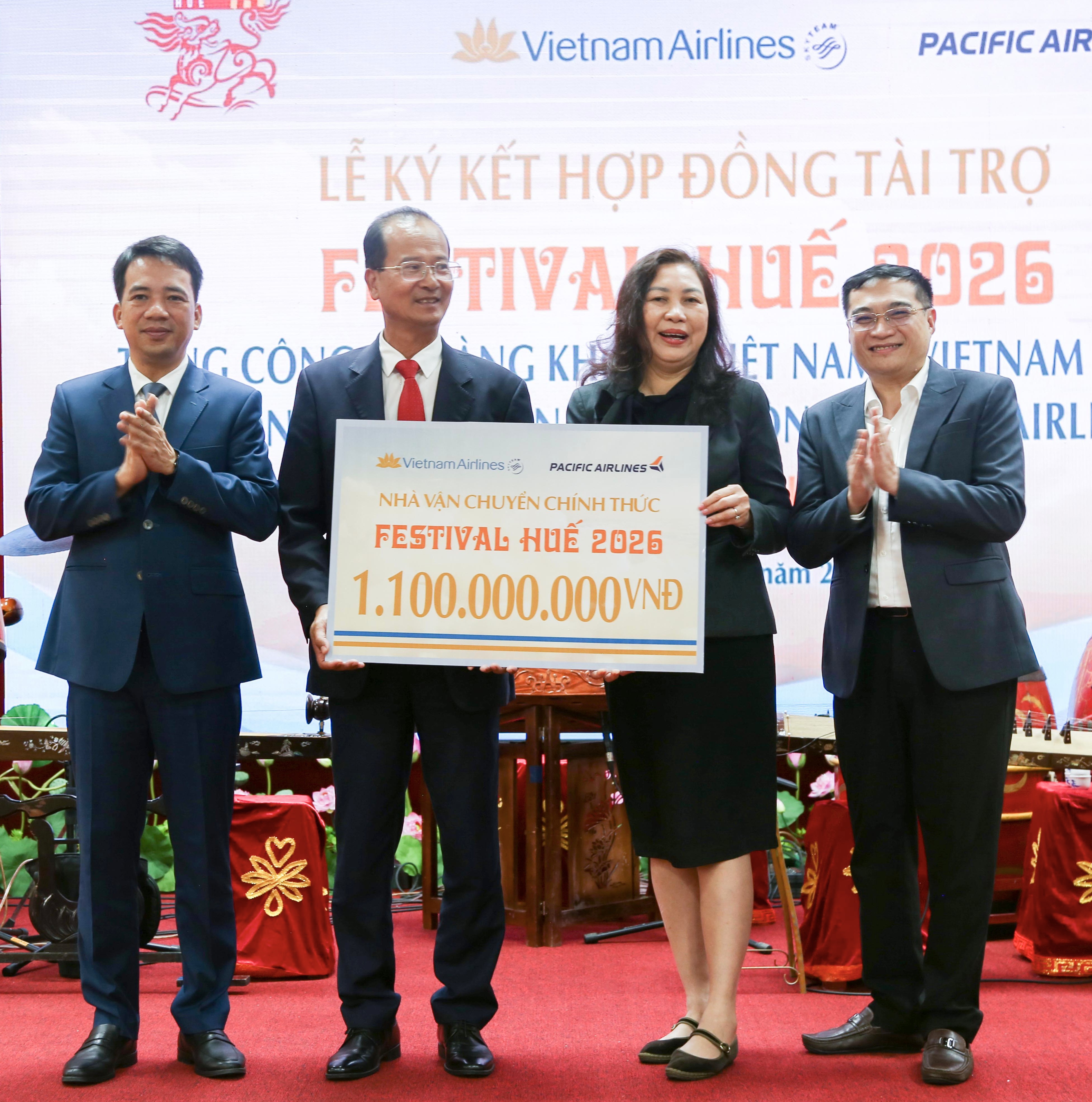 Vietnam Airlines, Pacific Airlines tiếp tục đồng hành cùng Festival Huế 2026
