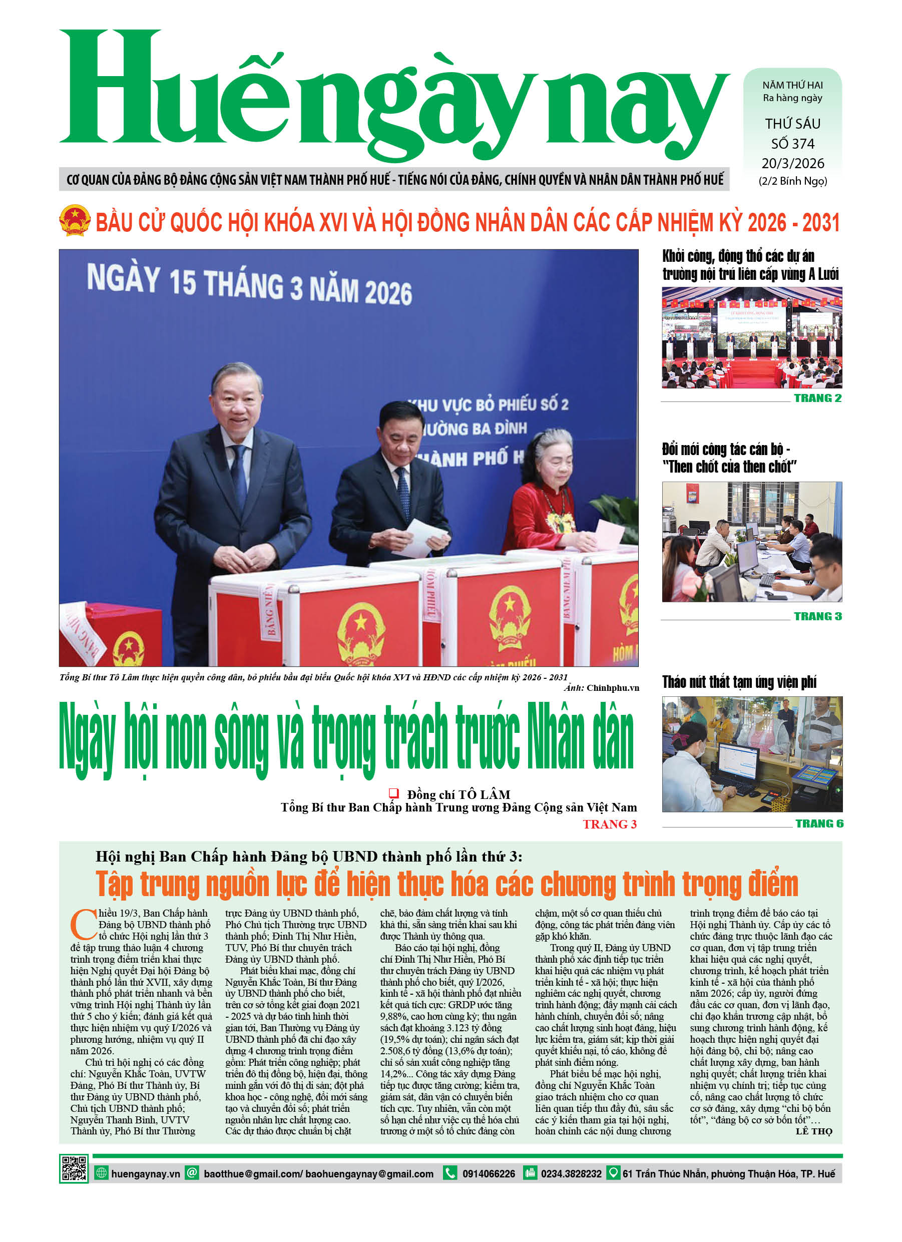 Thứ sáu, 20/03/2026