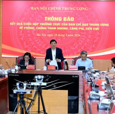 Thông báo kết quả cuộc họp của Thường trực Ban Chỉ đạo Trung ương về phòng, chống tham nhũng, lãng phí, tiêu cực