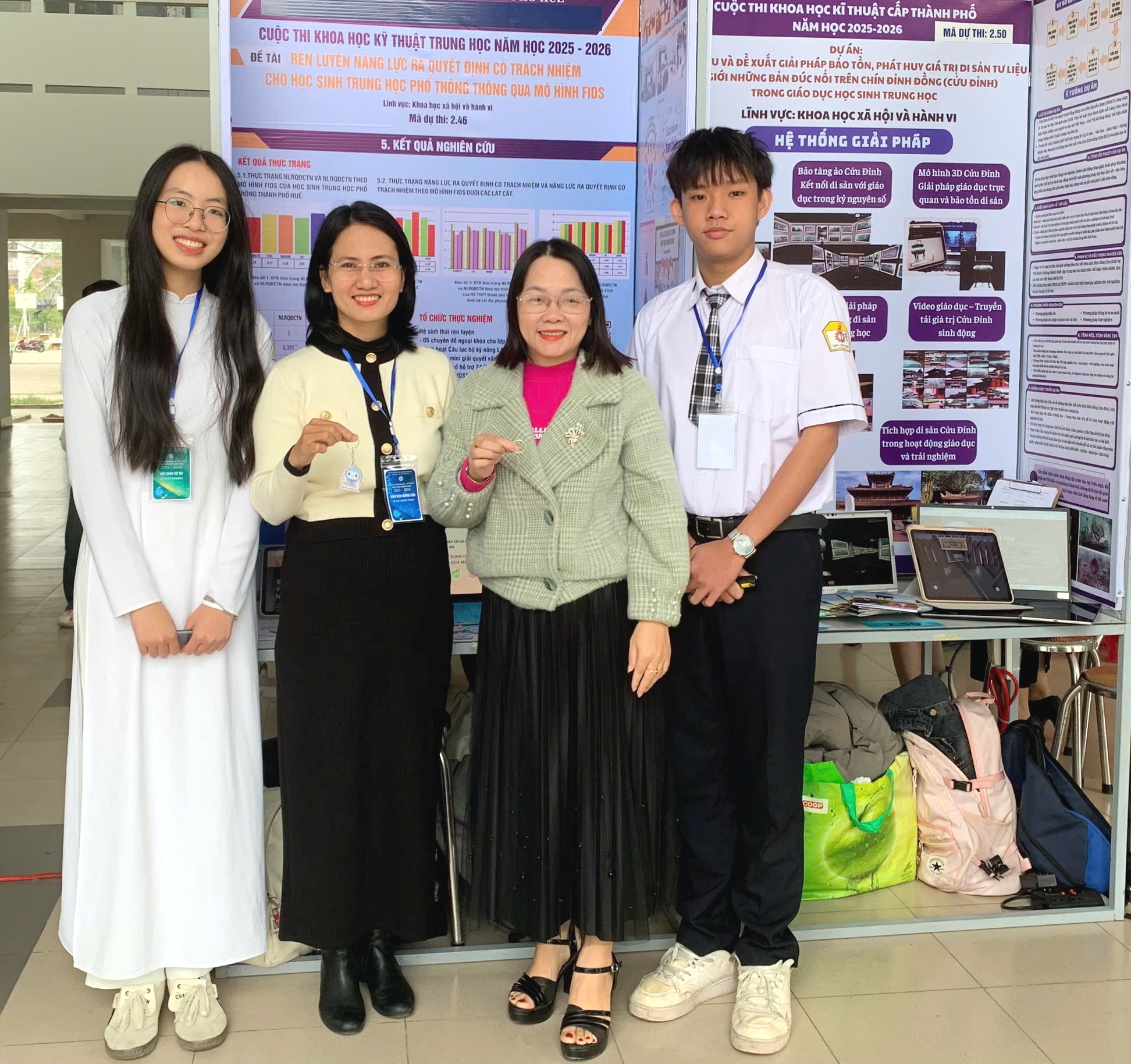 3 đề tài của học sinh tham dự cuộc thi khoa học kỹ thuật cấp quốc gia