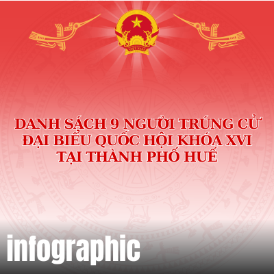 Danh sách 9 người trúng cử đại biểu Quốc hội khóa XVI tại TP Huế