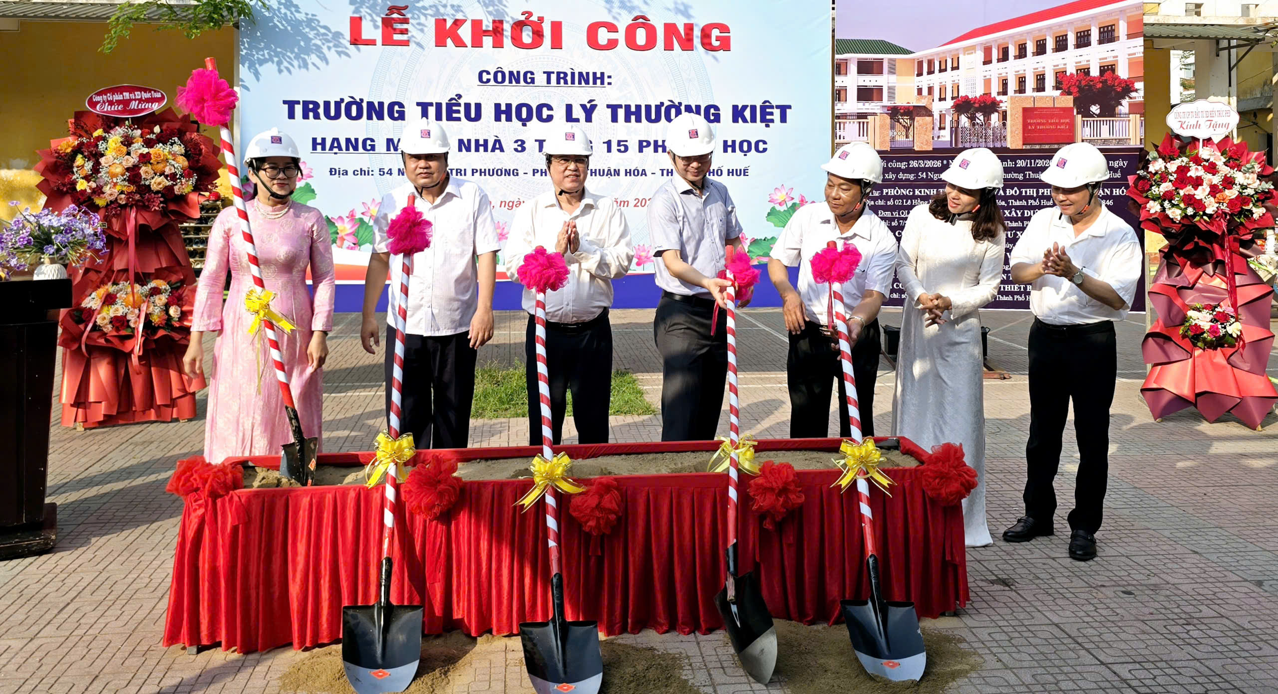 Khởi công xây dựng hạng mục nhà 3 tầng tại Trường Tiểu học Lý Thường Kiệt