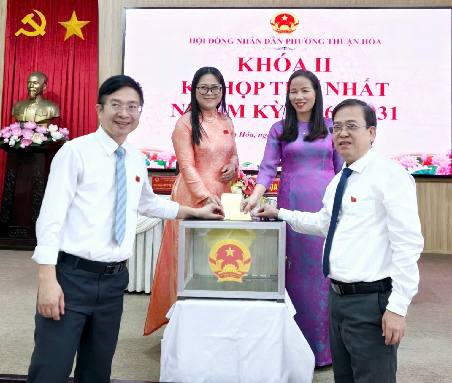 Bà Lê Thị Thanh Bình được bầu giữ chức Chủ tịch HĐND phường Thuận Hóa khóa II, nhiệm kỳ 2026 - 2031