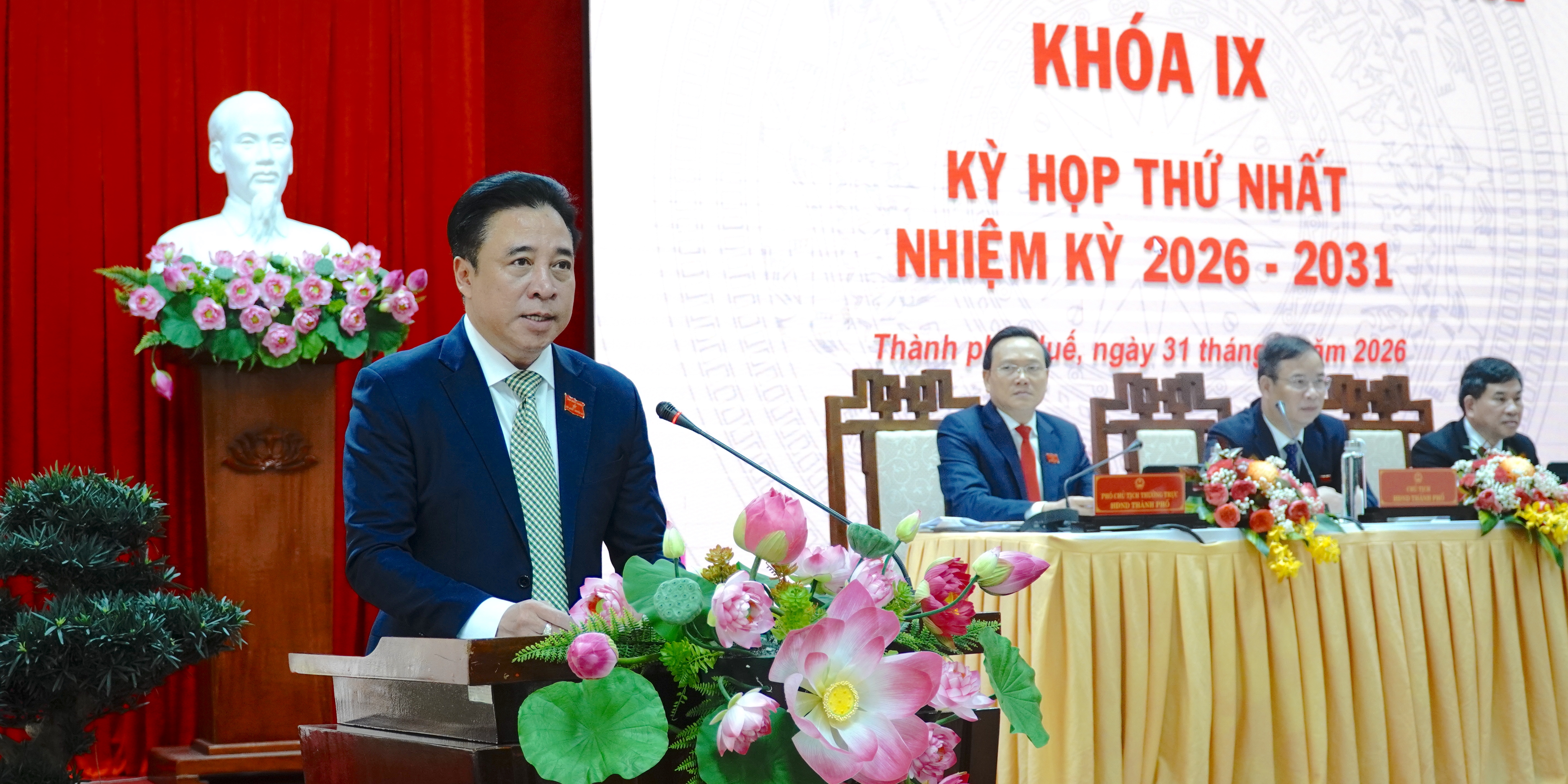 Đồng chí Nguyễn Khắc Toàn tiếp tục giữ chức Chủ tịch UBND thành phố nhiệm kỳ 2026 - 2031