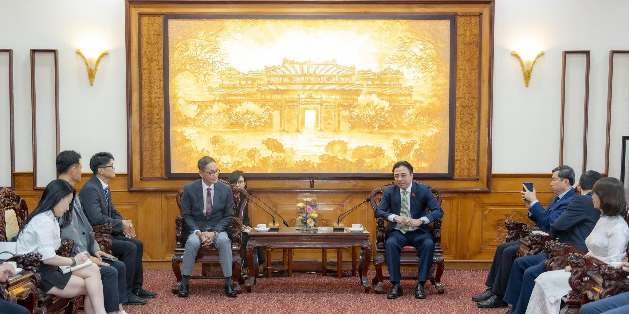 Lãnh​ đạo thành phố tiếp xã giao Tập đoàn Daewon, Hàn Quốc