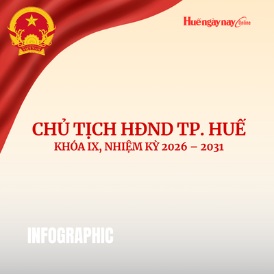 Chân dung Chủ tịch HĐND thành phố Huế khóa IX, nhiệm kỳ 2026 - 2031