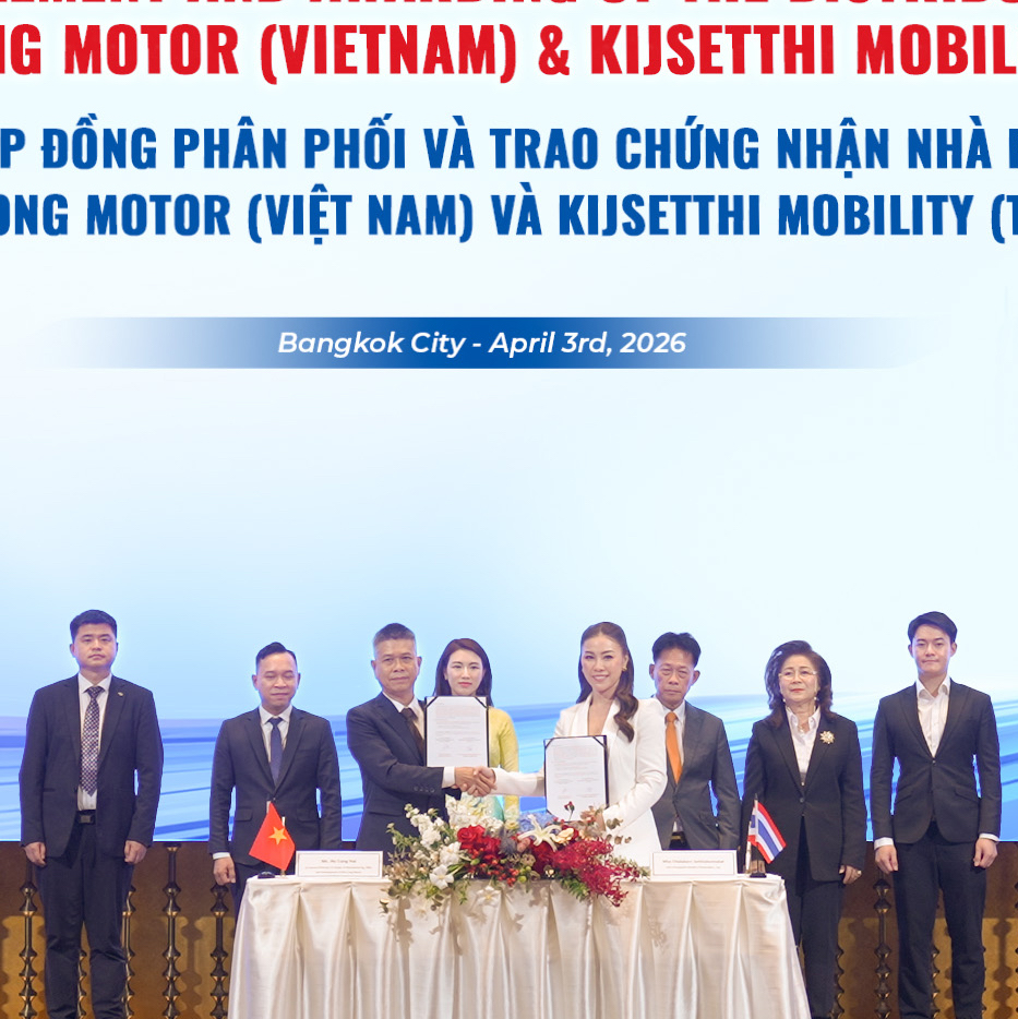 Kim Long Motor Huế thiết lập hệ thống phân phối tại Thái Lan