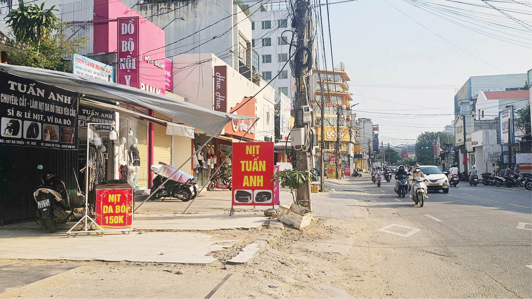 Chậm triển khai thi công đường Bà Triệu