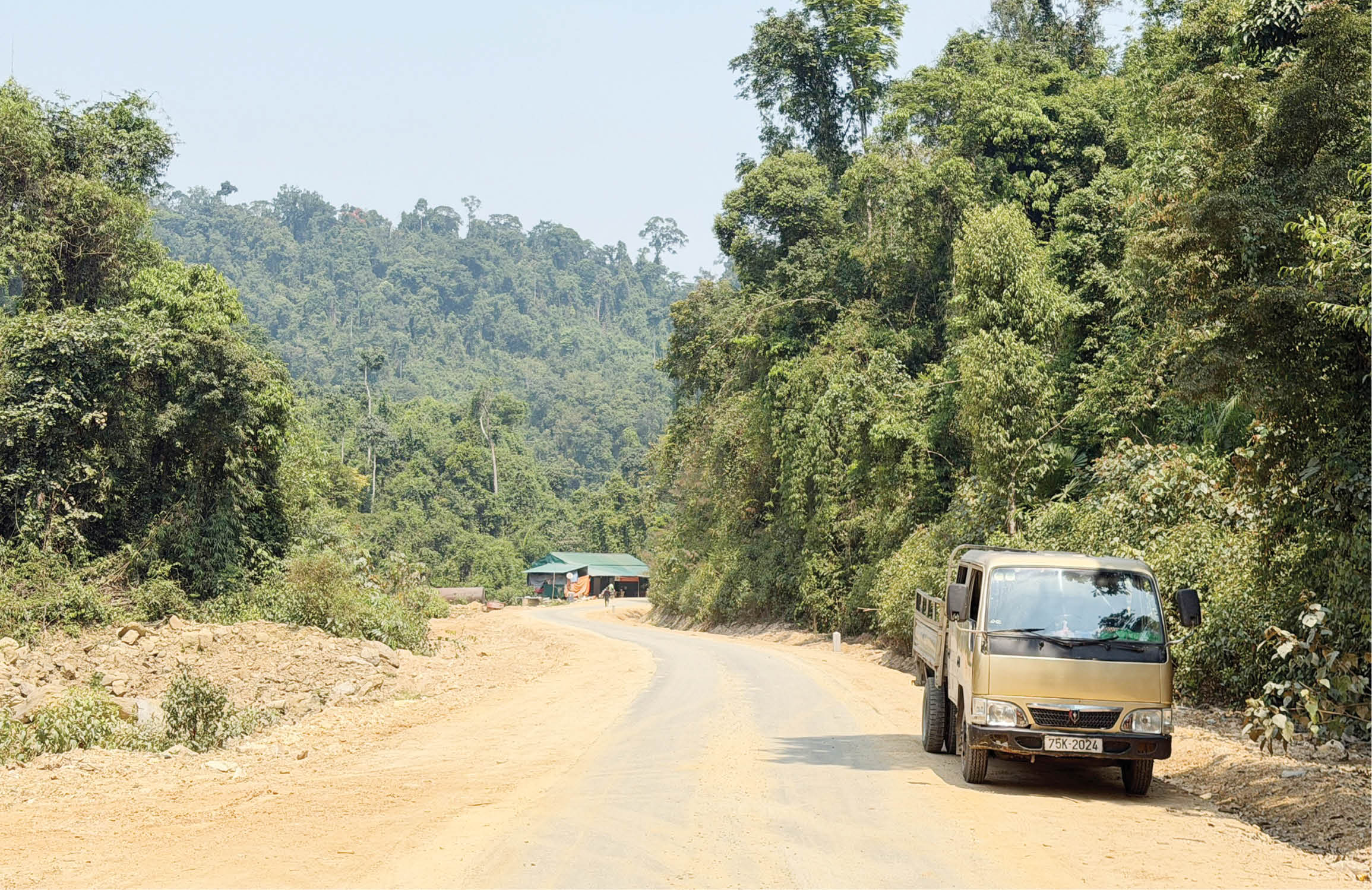 Tăng tốc thi công tuyến đường 74