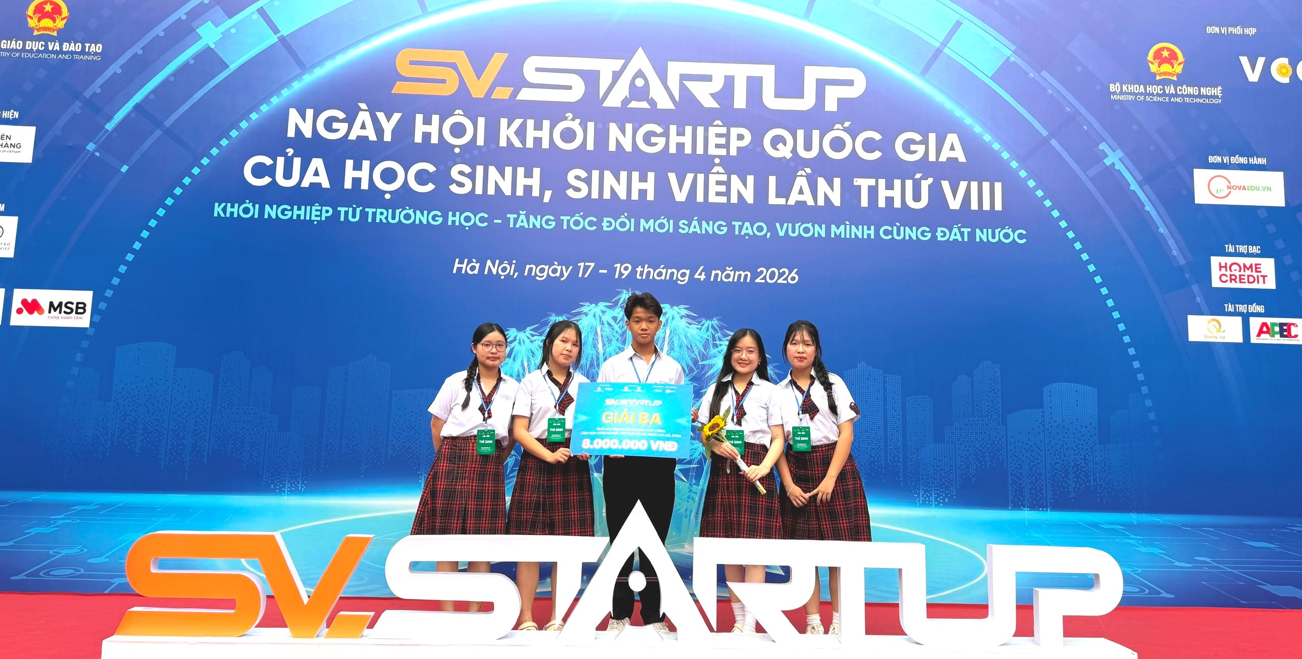 Học sinh Huế đoạt giải Ba tại Ngày hội Khởi nghiệp quốc gia