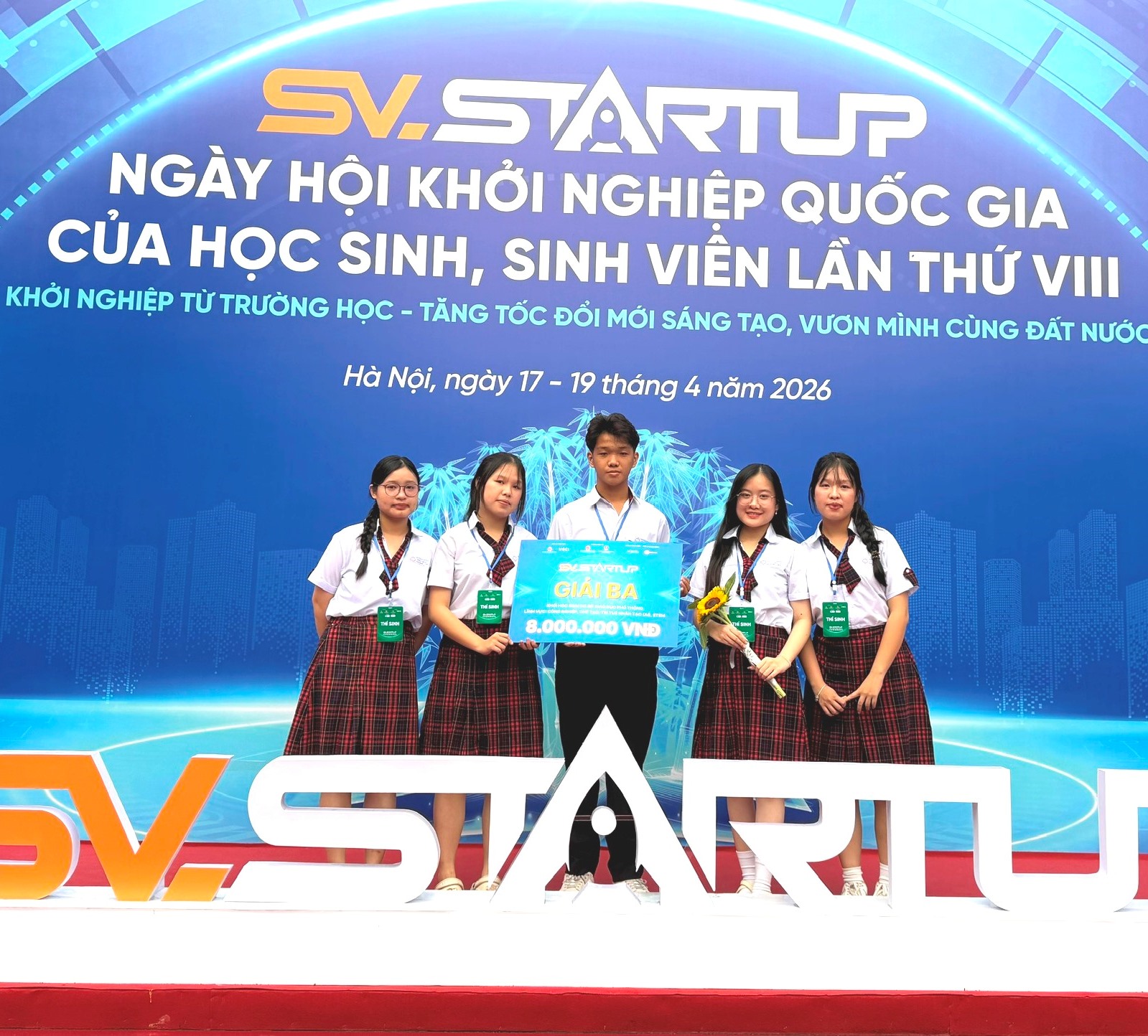 Học sinh Huế đoạt giải Ba tại Ngày hội Khởi nghiệp quốc gia