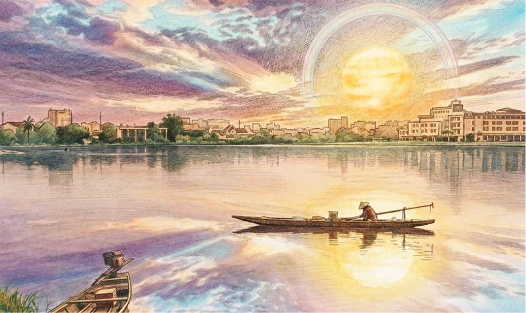 Dòng Hương một sớm mai