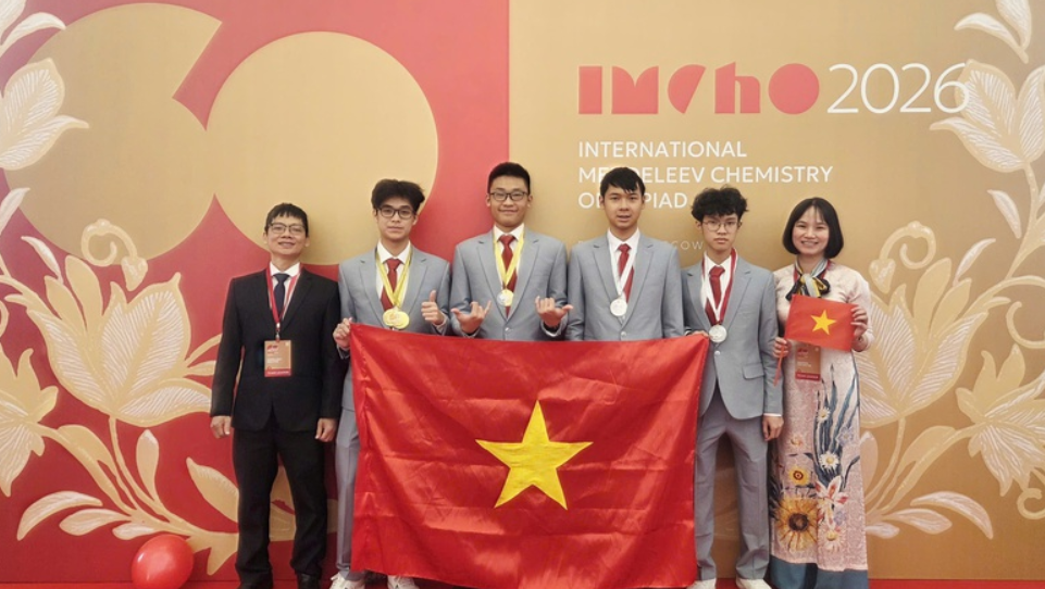 Đoàn học sinh Việt Nam giành 4 4 huy chương tại Olympic Hóa học quốc tế Mendeleev 2026