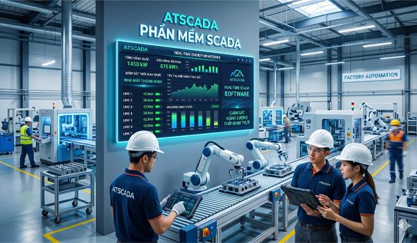 ATSCADA cung cấp phần mềm SCADA giám sát năng lượng theo thời gian thực cho nhà máy thông minh
